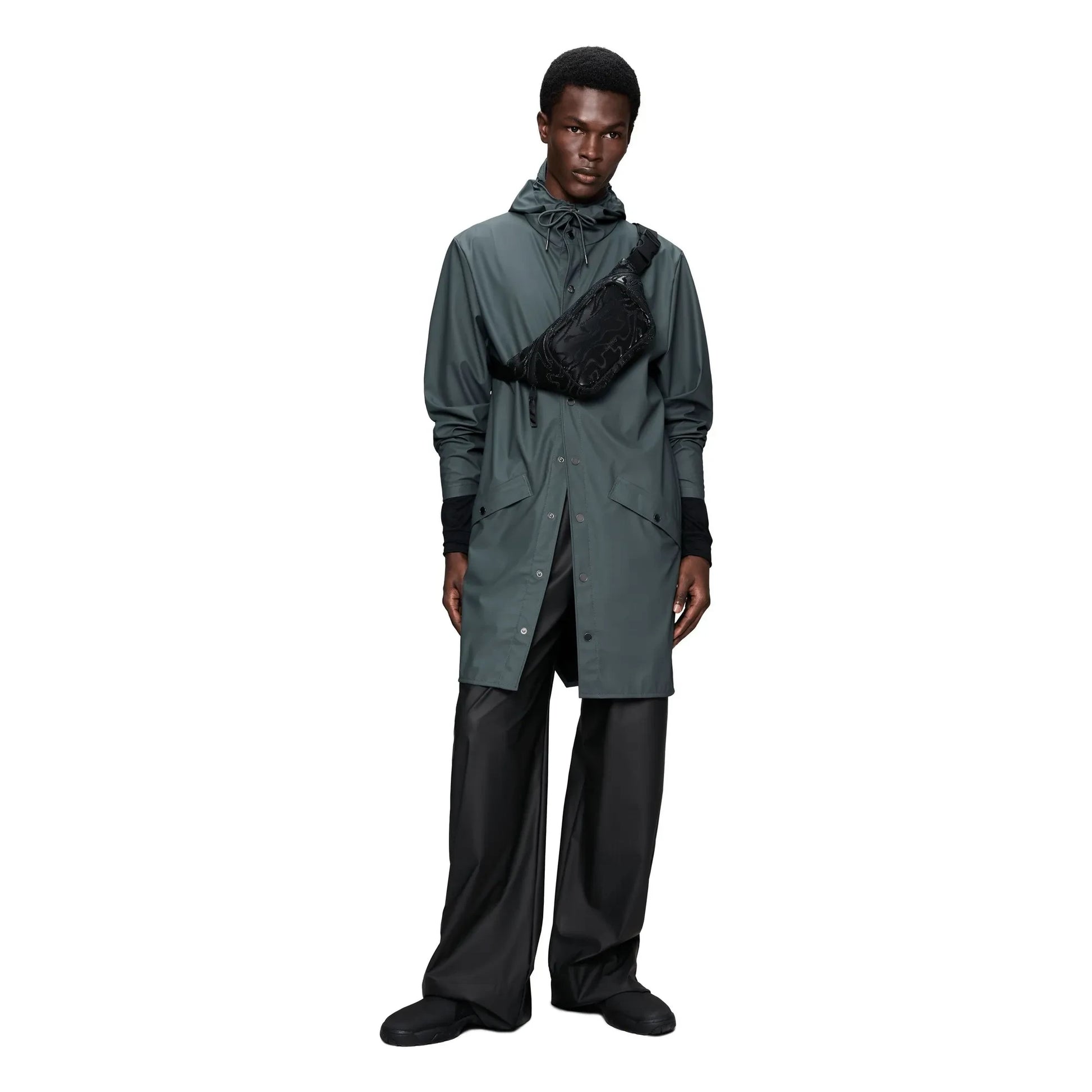 Rains - Long Jacket W3 | Dark grey