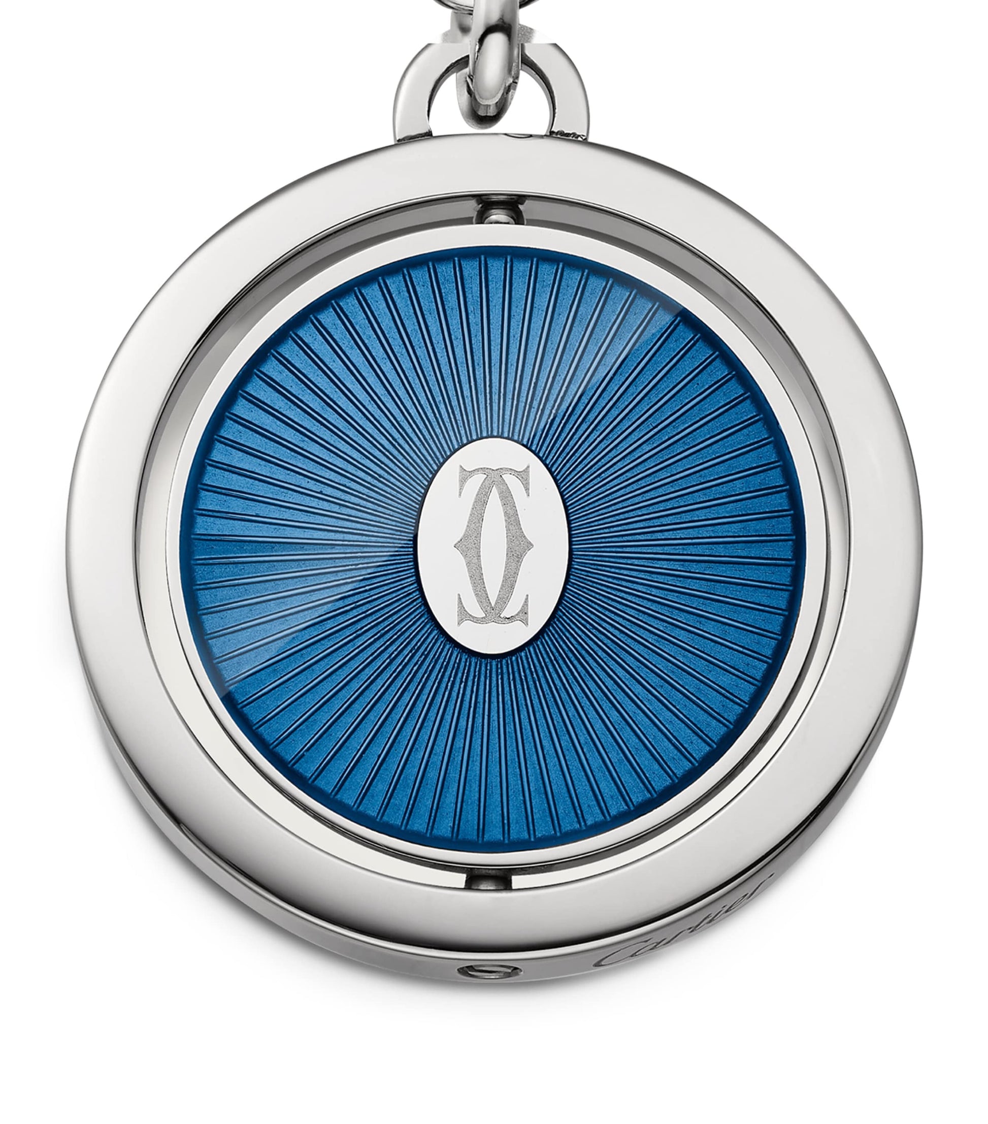 Blue Double C de Cartier Keyring