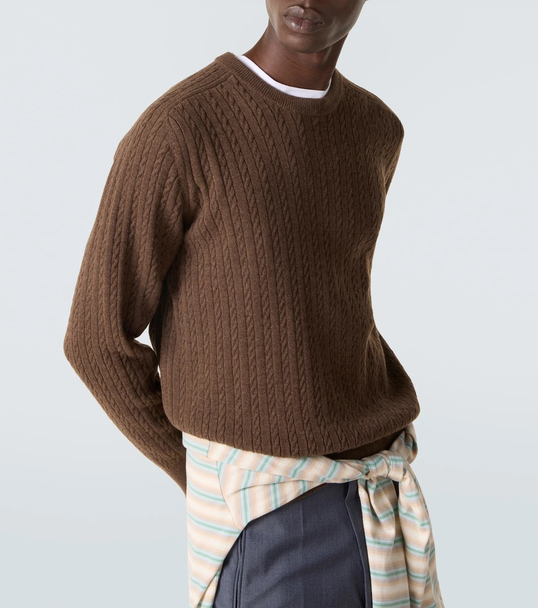Auralee - Cable-knit wool sweater