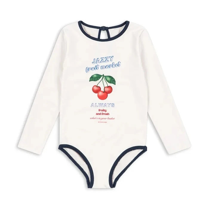 Детски цял бански Konges Sløjd VILJA LS SWIMSUIT GRS