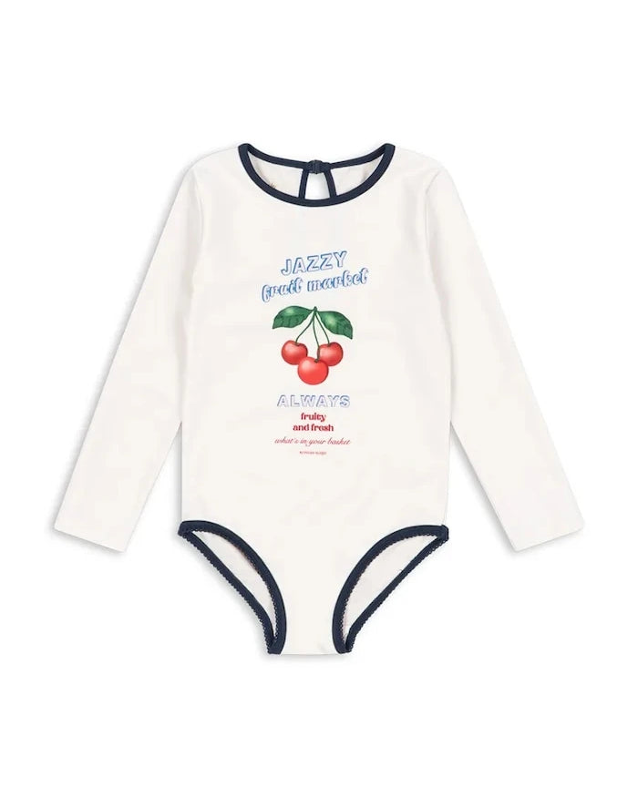 Konges Sløjd VILJA LS SWIMSUIT GRS Çocuk Tulum Mayo