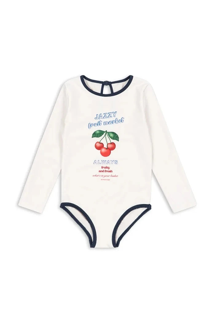 Детски цял бански Konges Sløjd VILJA LS SWIMSUIT GRS