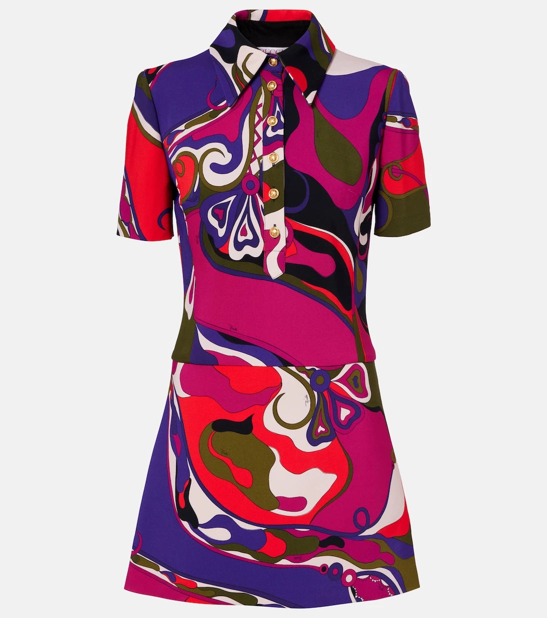 Pucci - Orchidee polo dress