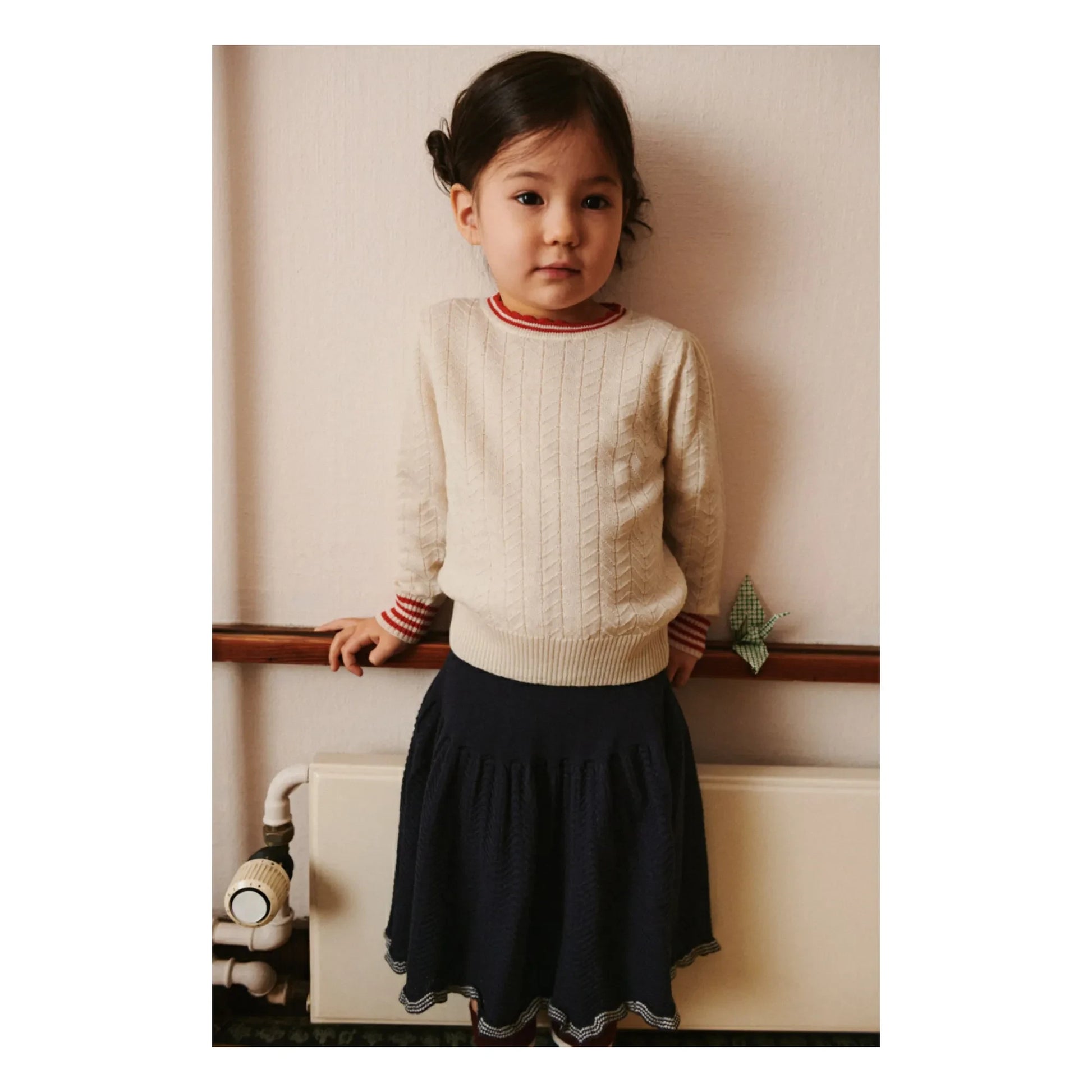 FUB - Zigzag Sweater Fine knit Merino wool | Ecru