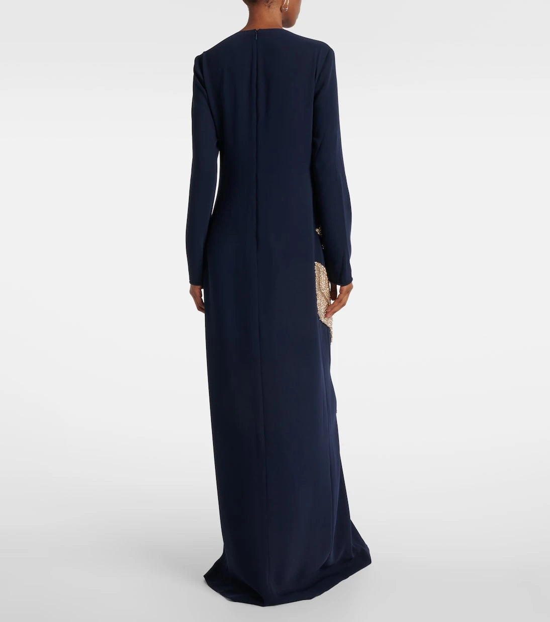 Costarellos - Jennis embellished crêpe maxi dress
