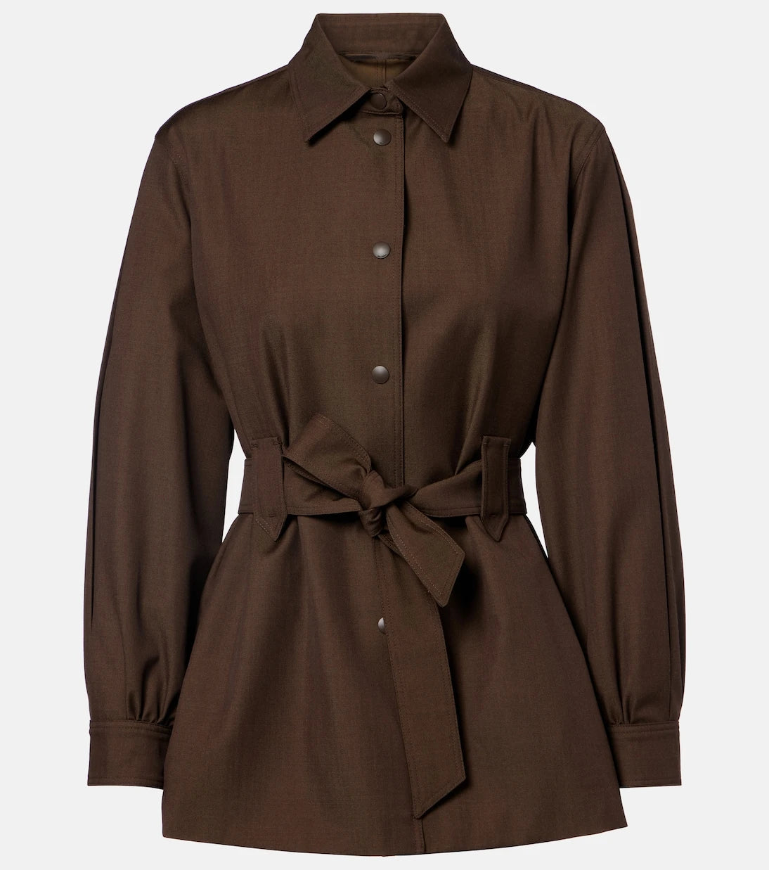 Max Mara - Belted virgin wool blazer