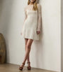 Ralph Lauren Collection White Mulberry Silk Mini Dress