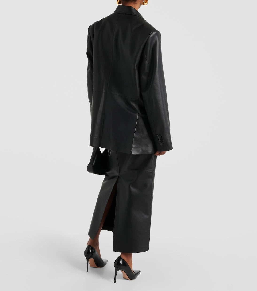 Wardrobe.NYC - Oversized leather blazer