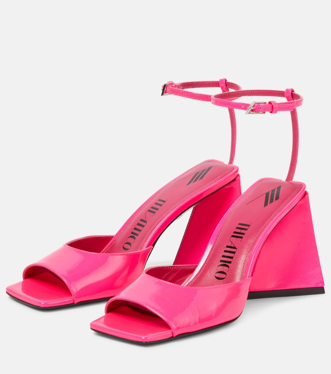 The Attico - Piper 85 patent leather sandals
