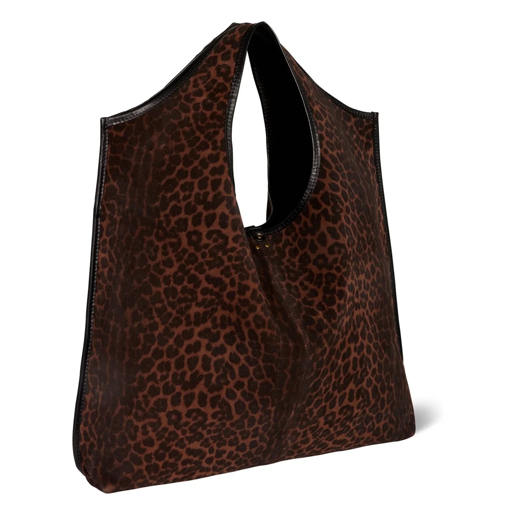 Jérôme Dreyfuss - Paco Velvet Velvet Leopard Bag | Brown