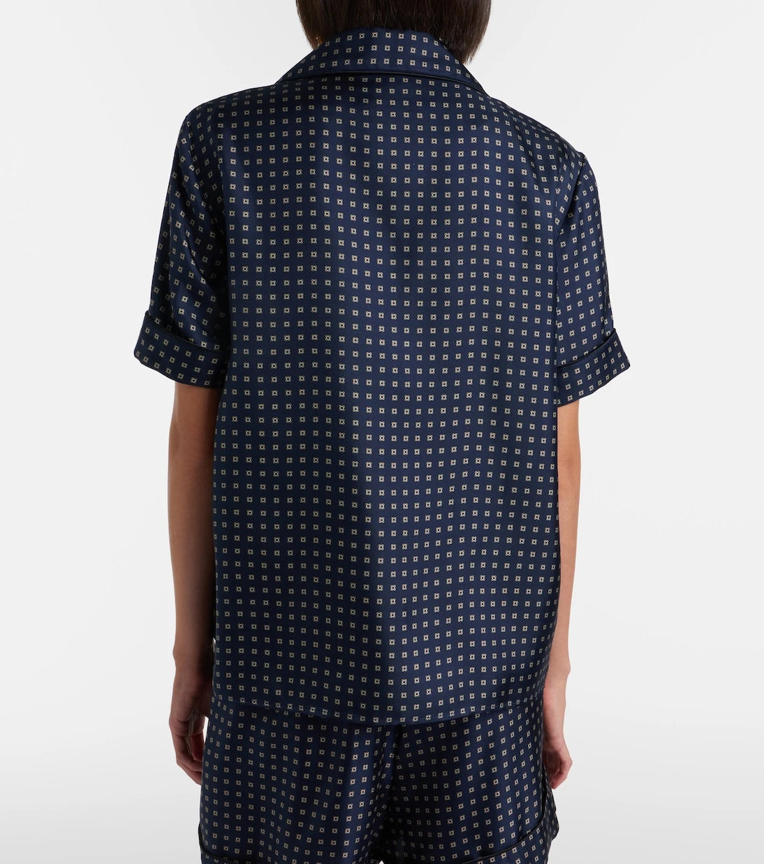Saint Laurent - Printed silk satin pajama shirt