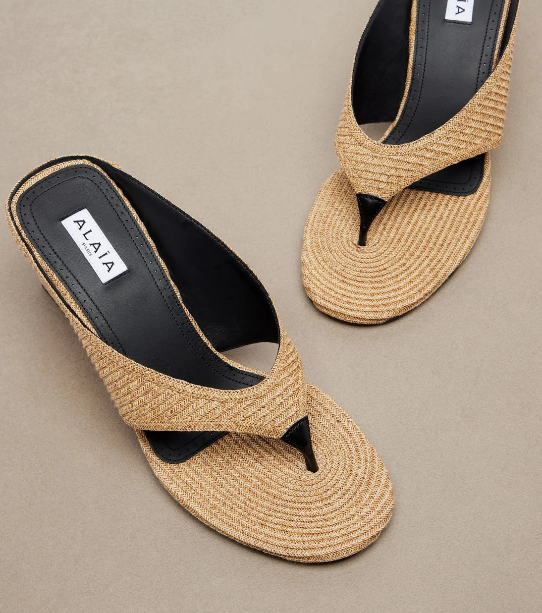 Alaïa - Cube wedge sandals