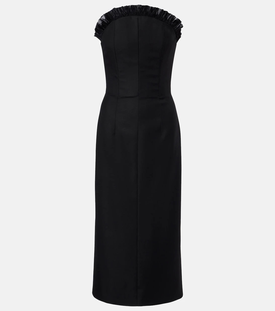 McQueen - Ruffled wool gabardine cocktail dress