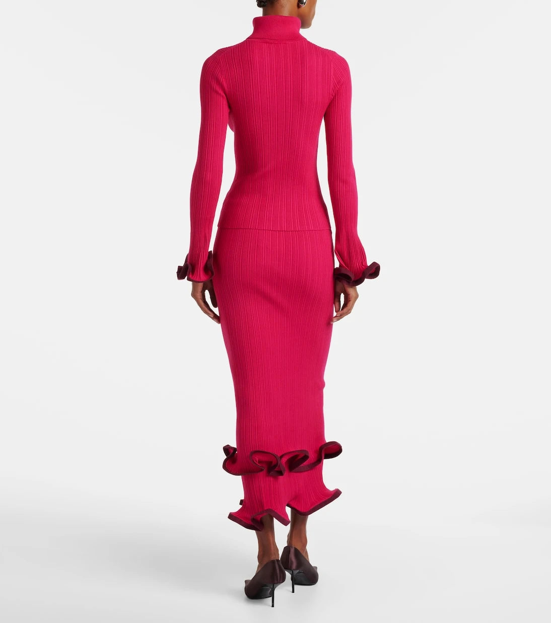 Simkhai - Lola ruffled turtleneck sweater