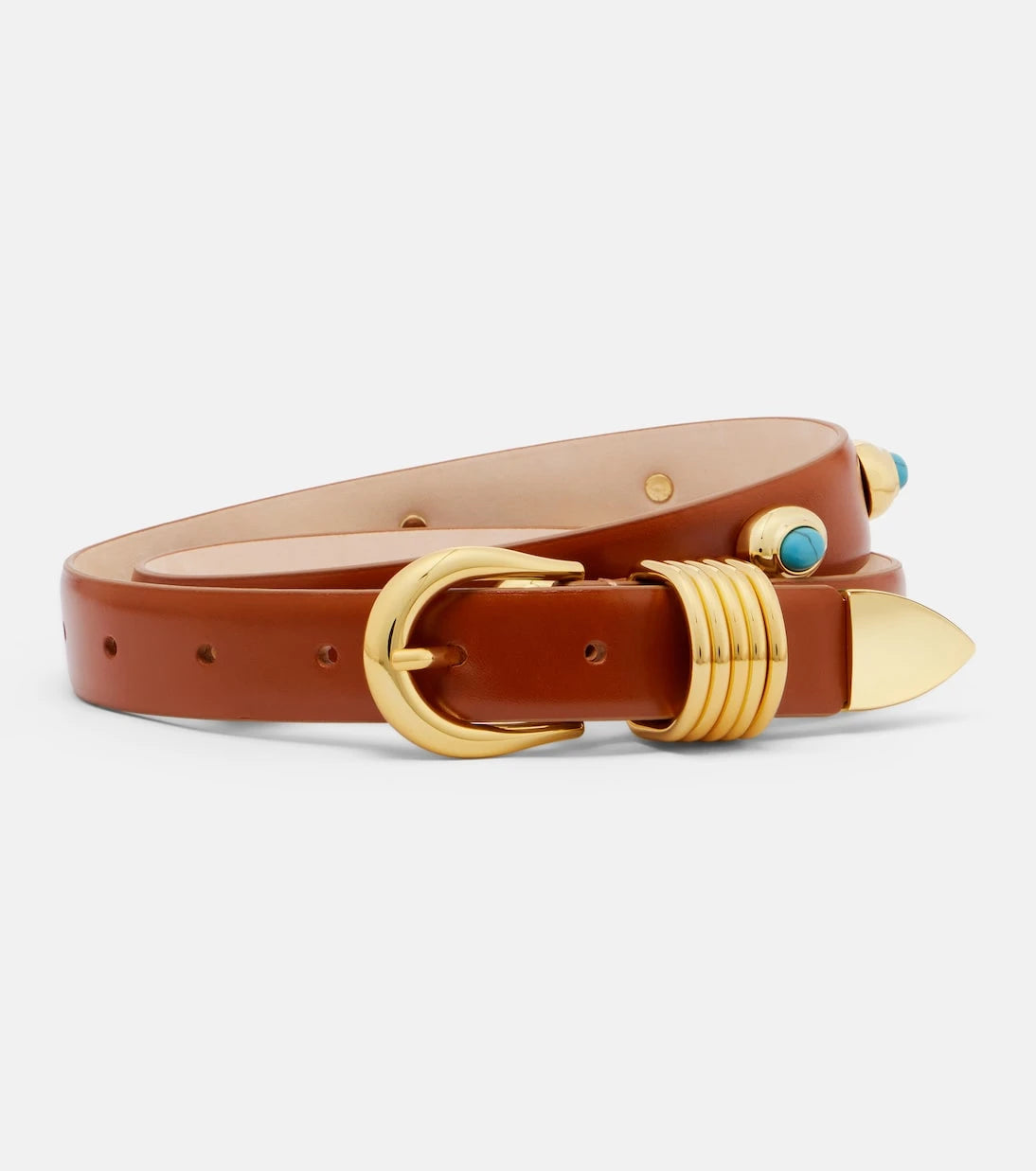 Déhanche - Hollyhock embellished leather belt
