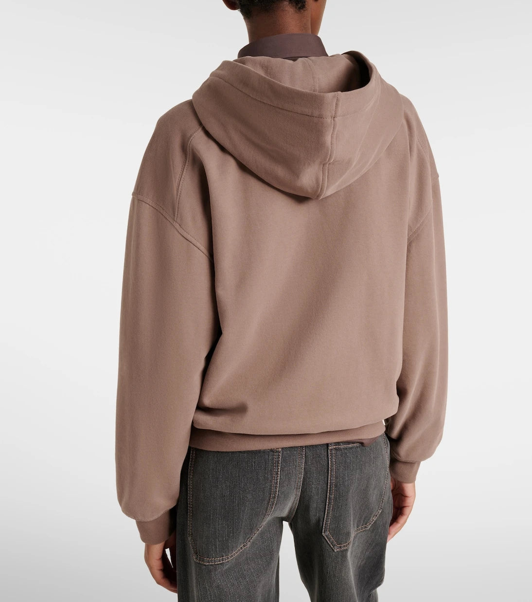 Brunello Cucinelli - Cotton jersey zip-up hoodie