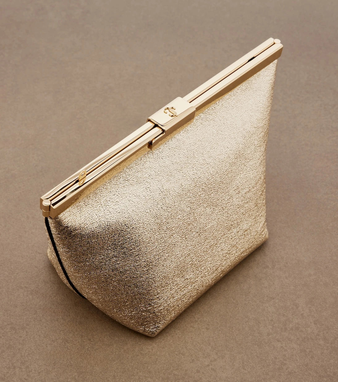 Jimmy Choo - Ganache metallic leather clutch