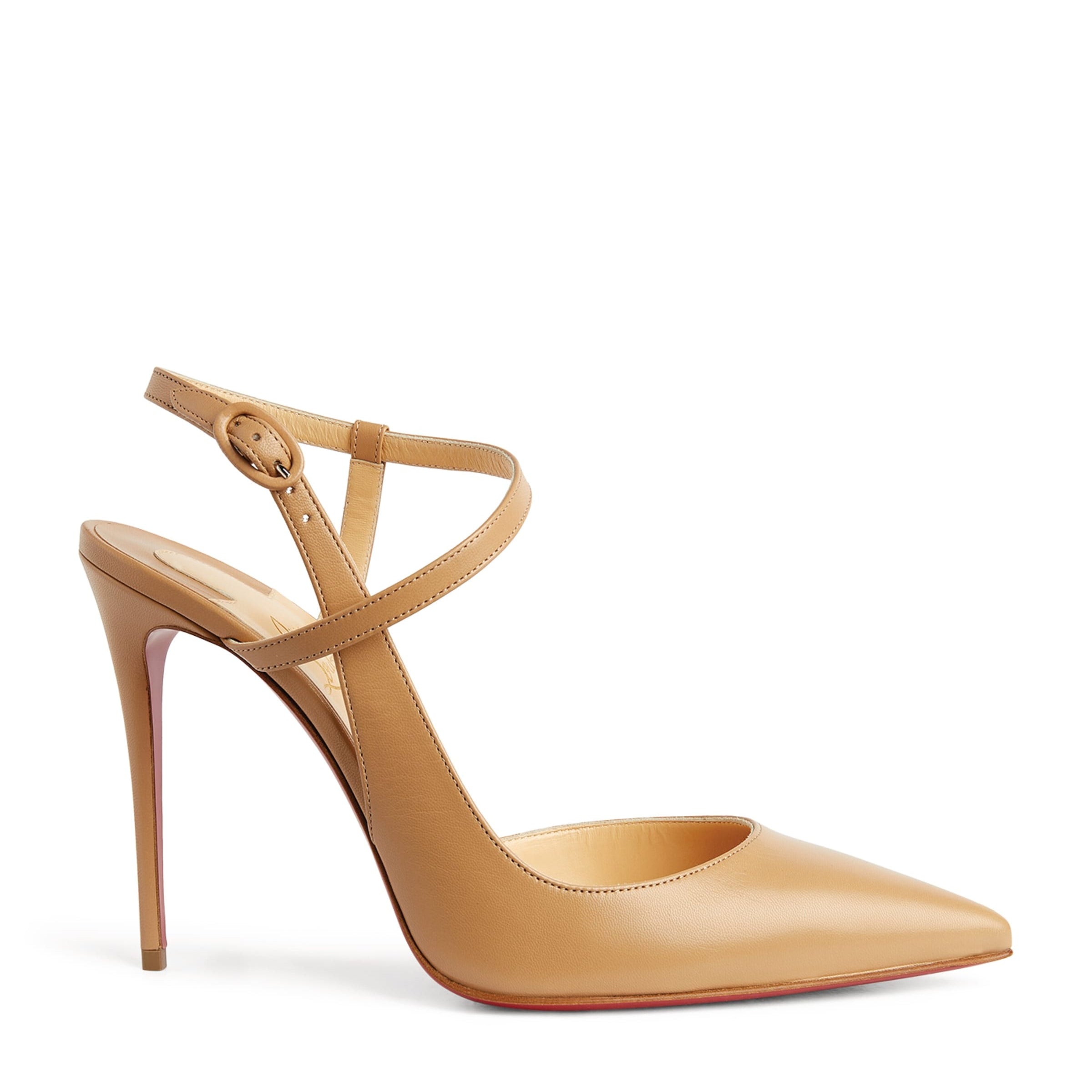 Christian Louboutin Red Jenlove Leather Pumps 100