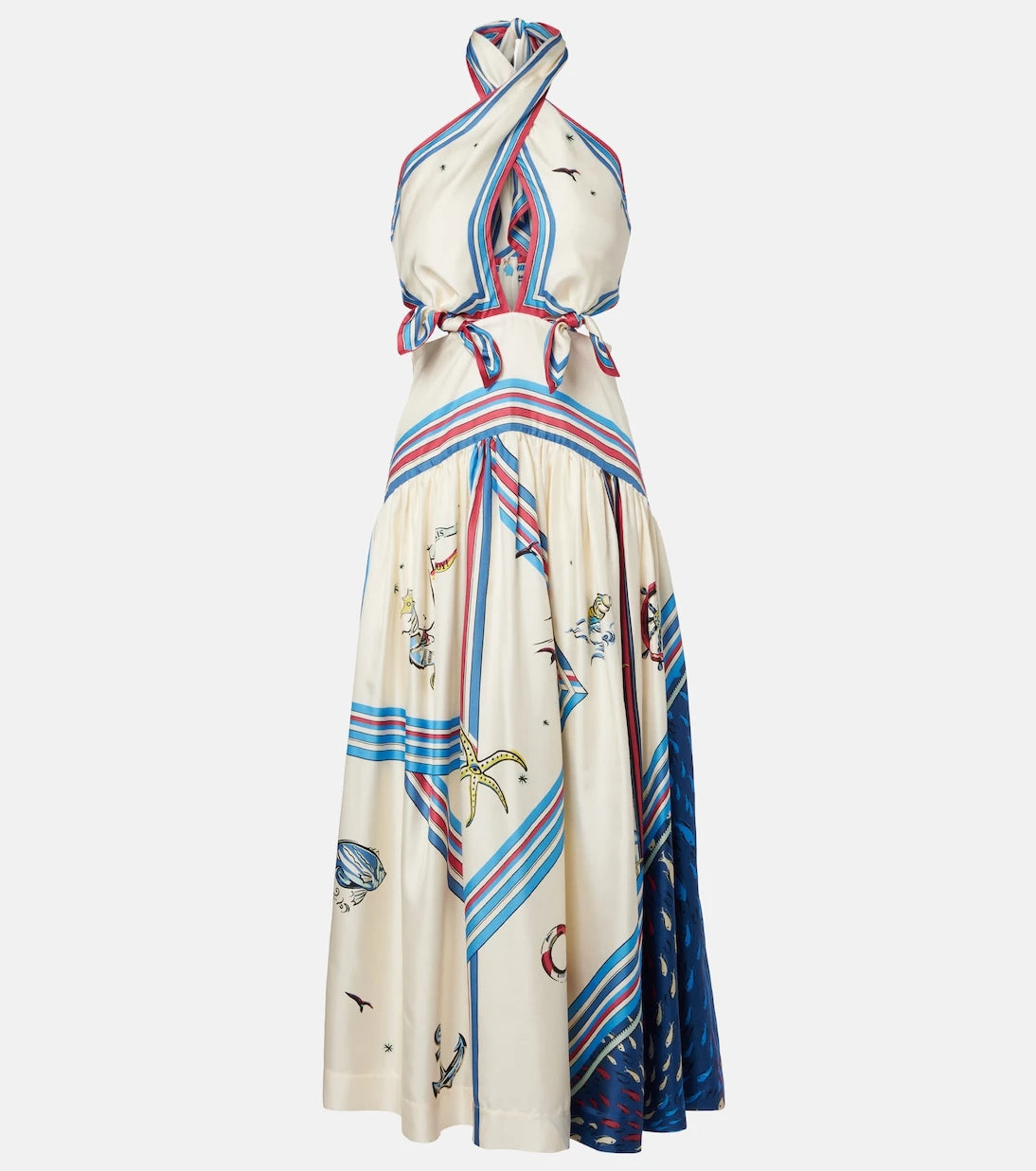 Alémais - Apollo printed silk midi dress