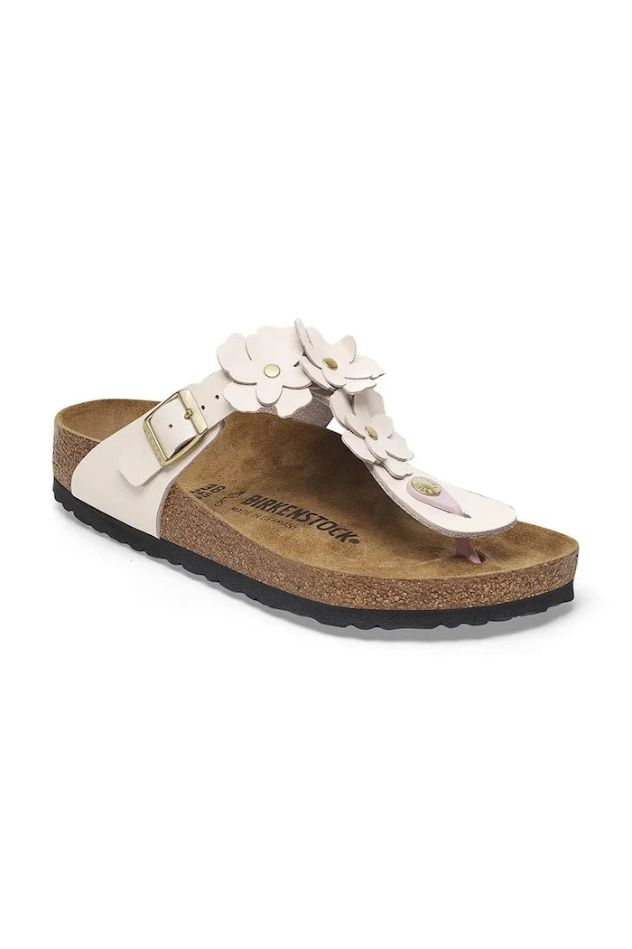 Кожени джапанки Birkenstock Gizeh Flowers
