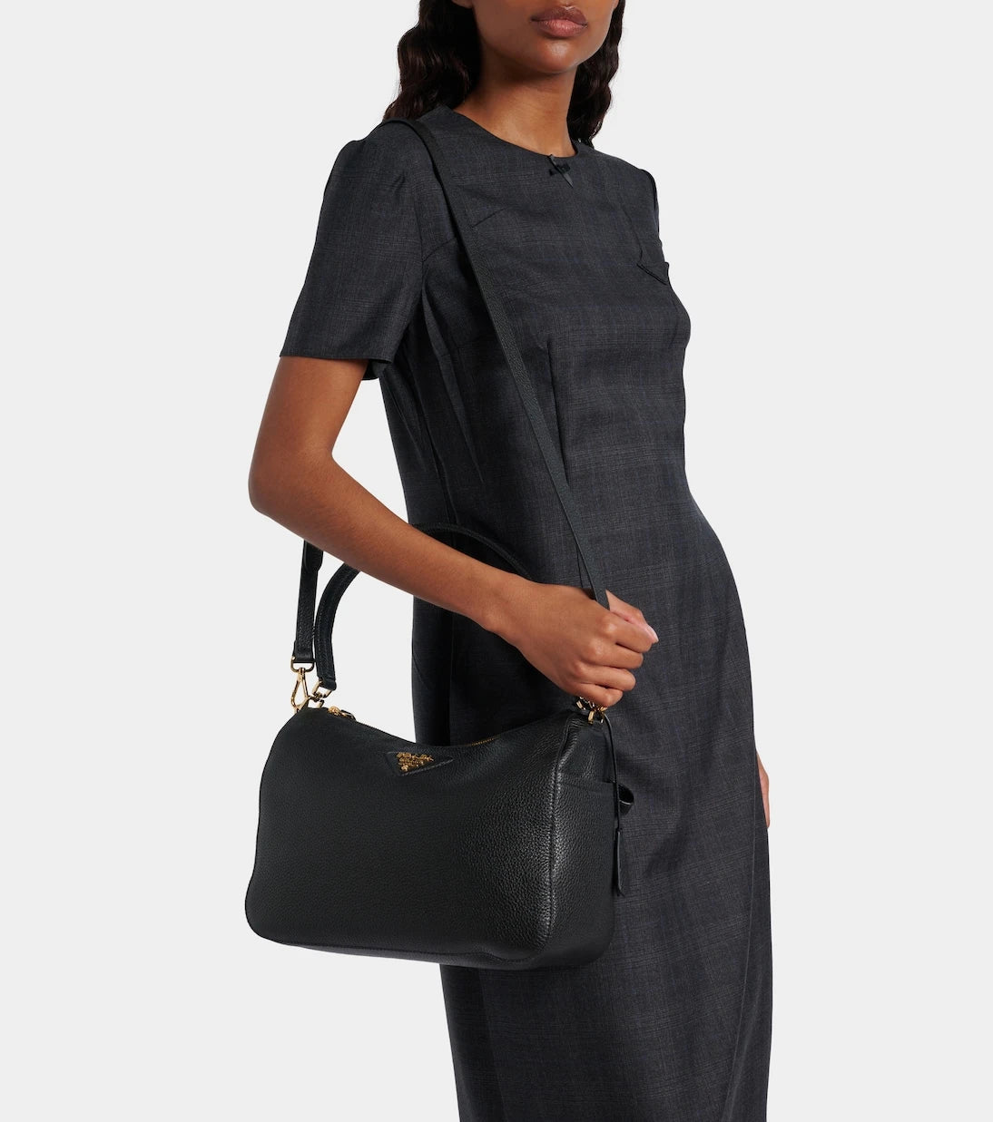 Prada - Medium leather shoulder bag