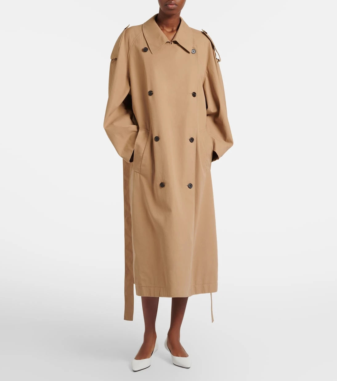 The Row - Dester cotton and cashmere trench coat