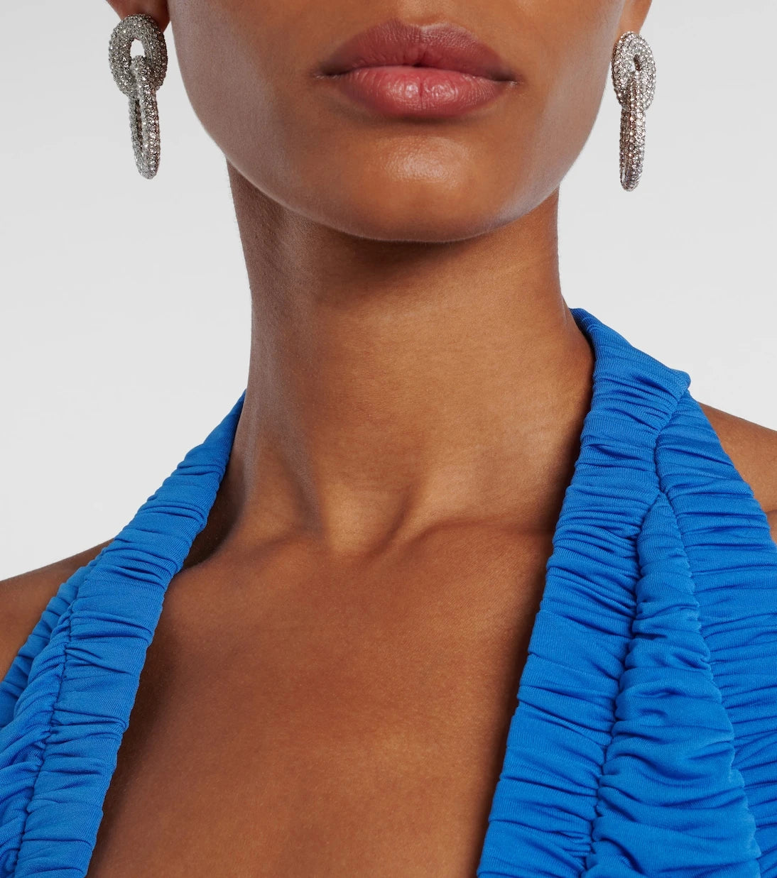 Self-Portrait - Crystal-embellished drop earrings