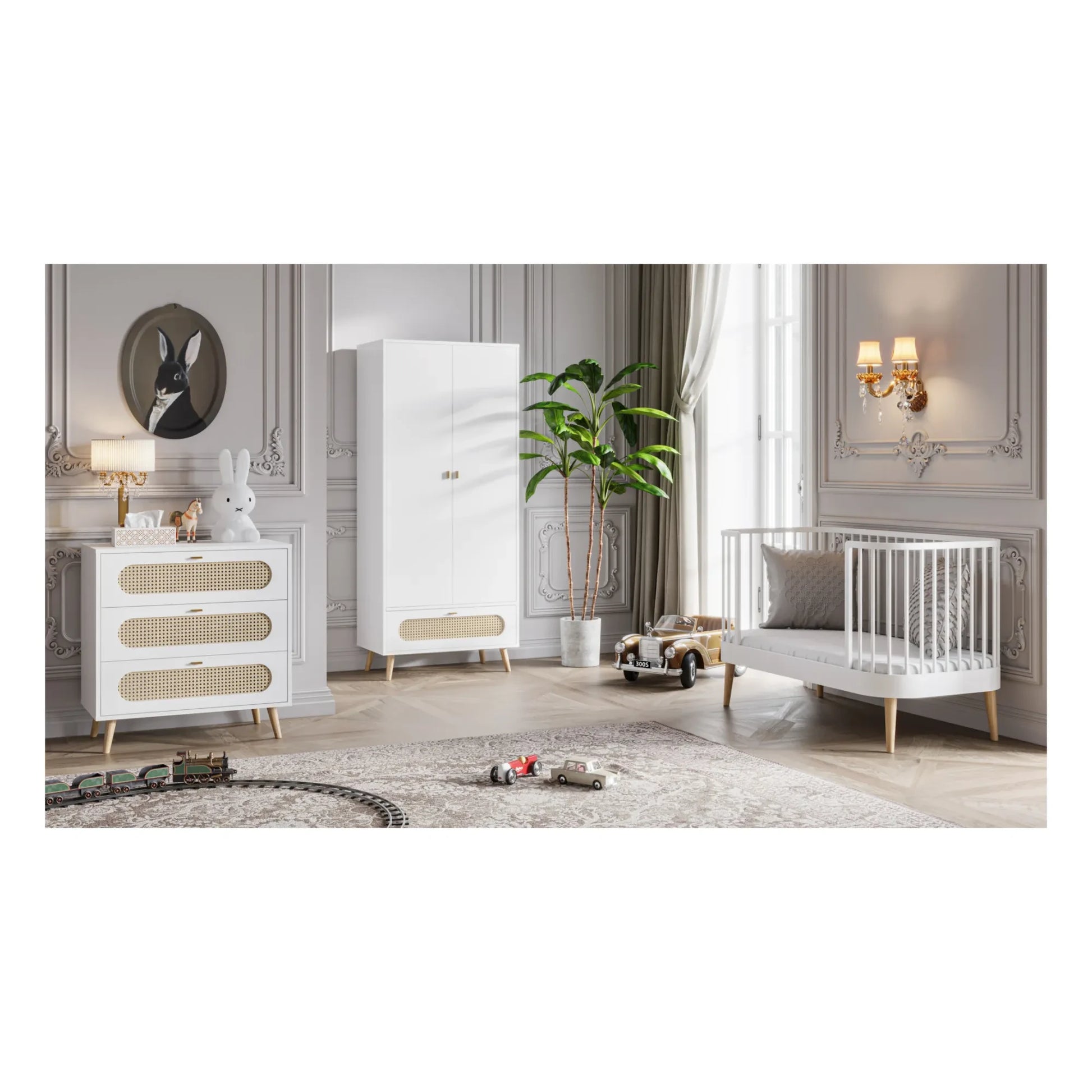 VOX - Paris Convertible Cot - 70 x 140 cm | White