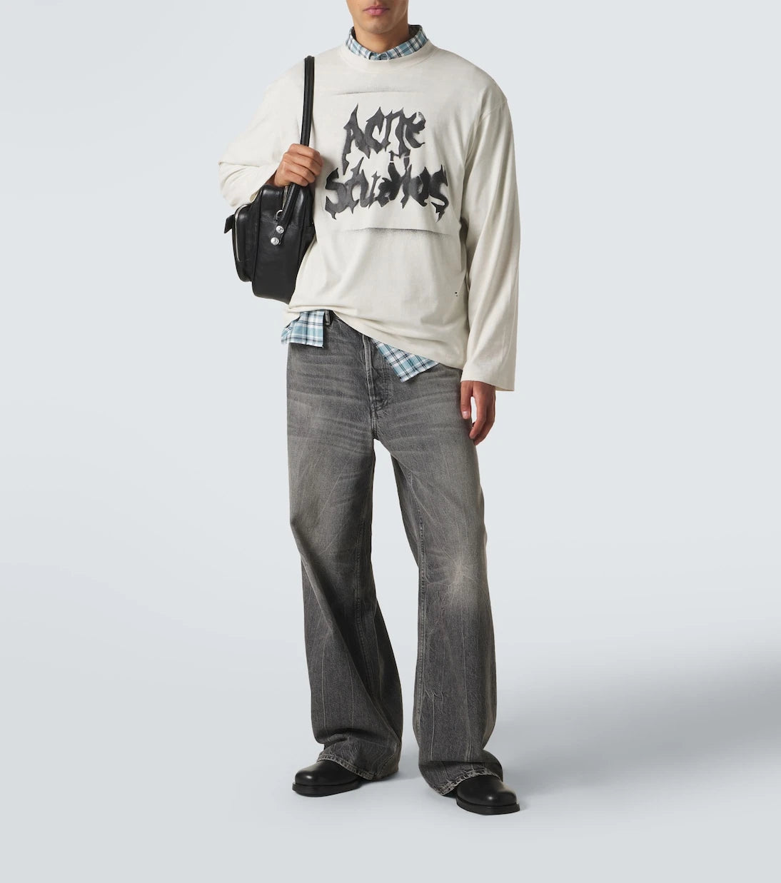 Acne Studios - Logo cotton-blend jersey T-shirt