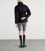 Blue Down Loden Puffer Jacket