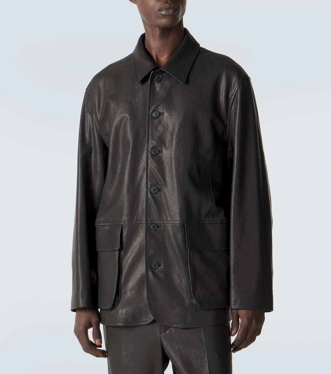 Auralee - Leather blouson jacket