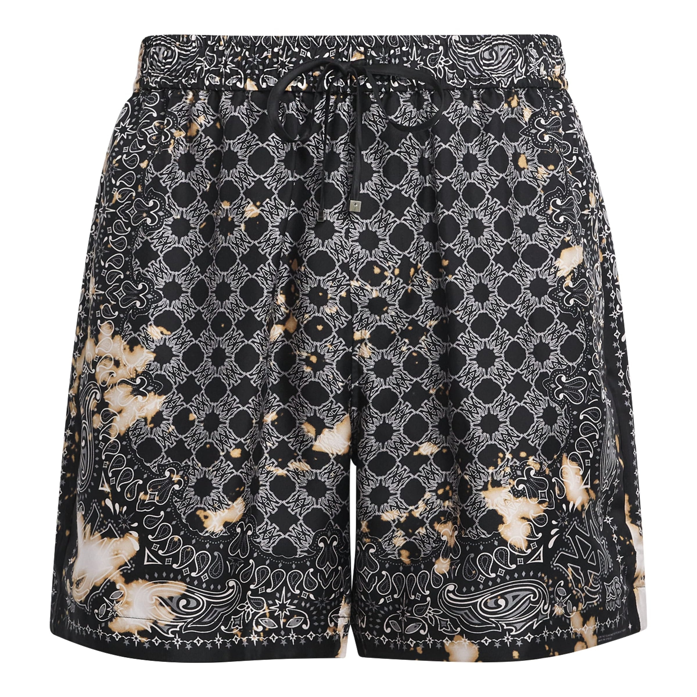 AMIRI Silk Bleached Bandana Print Shorts
