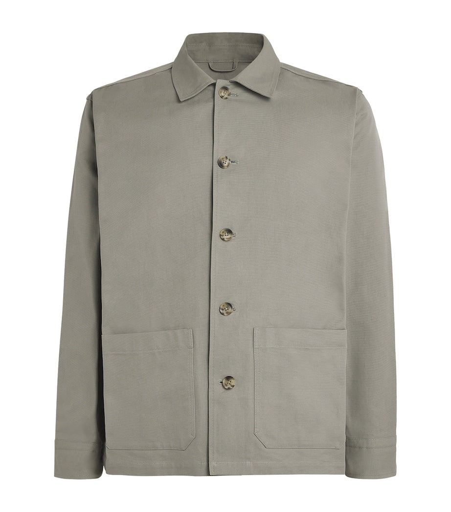 Green Cotton Overshirt