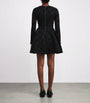 Maje Black Velvet-Lace Mini Dress