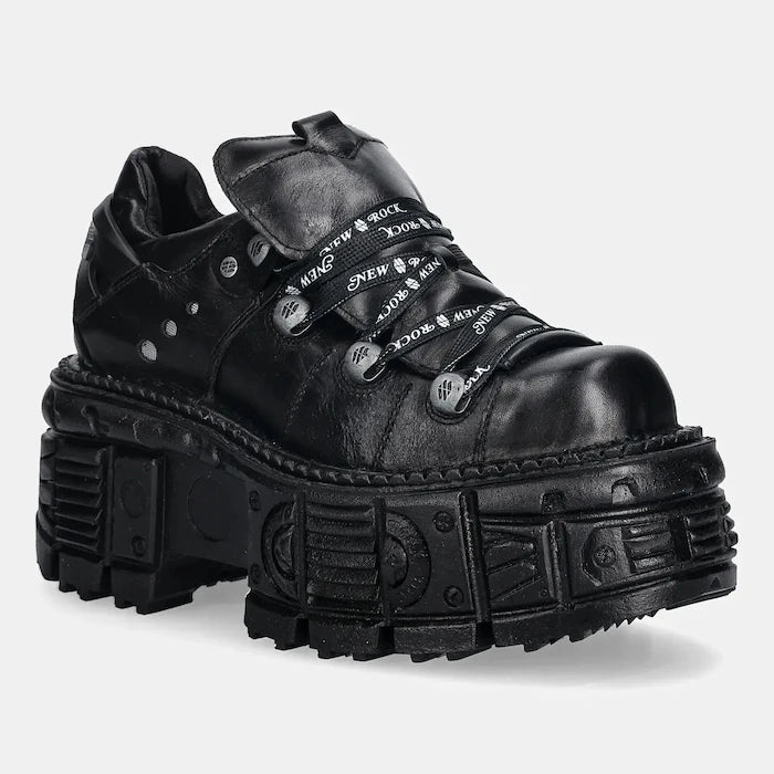 Кожени маратонки New Rock ITALI NEGRO, TANK NE