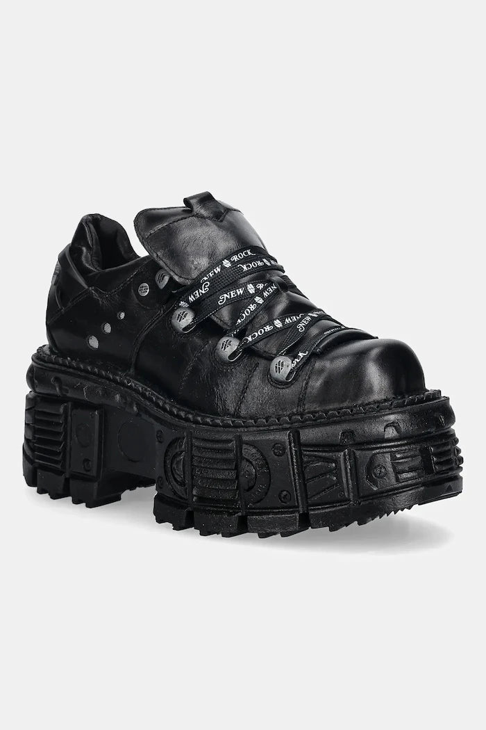 Кожени маратонки New Rock ITALI NEGRO, TANK NE