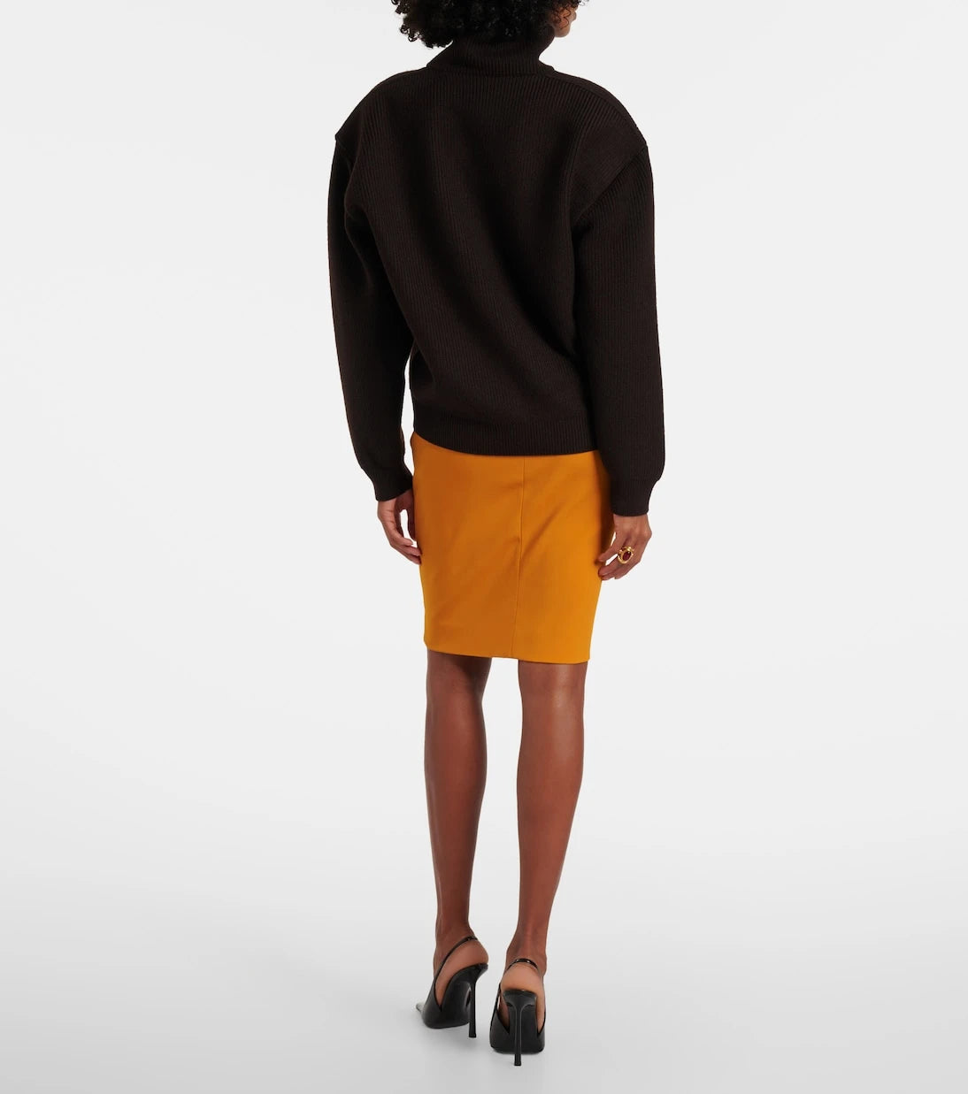 Saint Laurent - سترة صوف برقبة عالية
