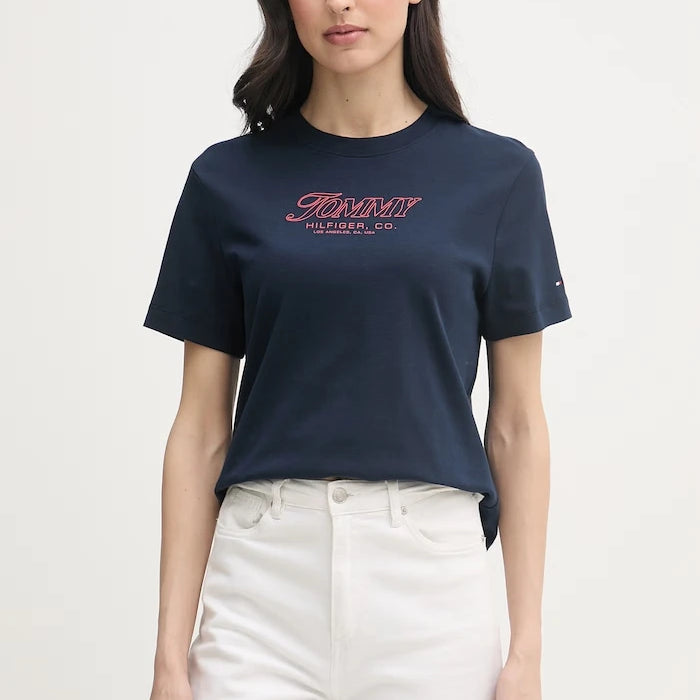 Tommy Hilfiger kadın pamuklu tişört SUMMER