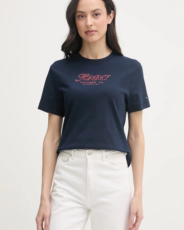 Tommy Hilfiger kadın pamuklu tişört SUMMER