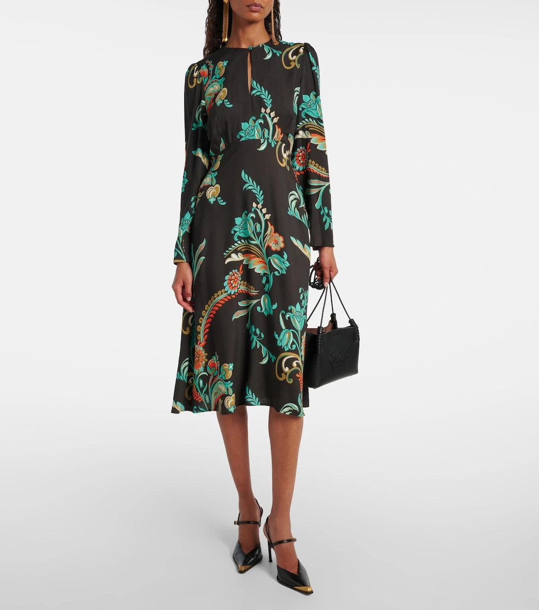Etro - Çiçekli midi elbise
