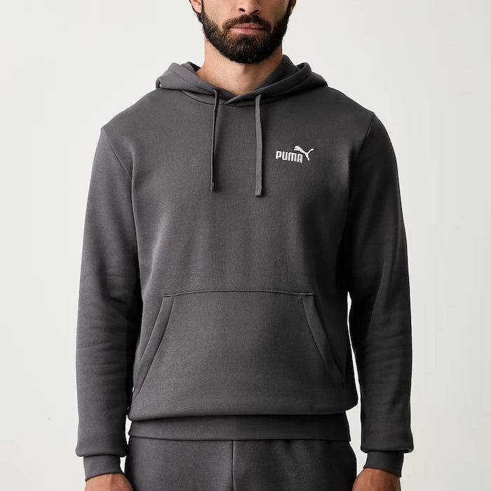 Puma kapüşonlu erkek pamuklu Essentials sweatshirt