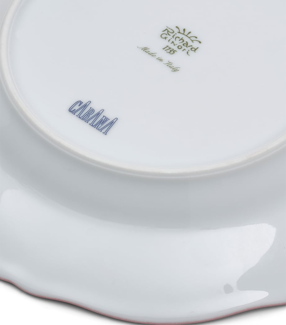 Cabana Magazine x Ginori 1735 Porcelain Floral Plate Set
