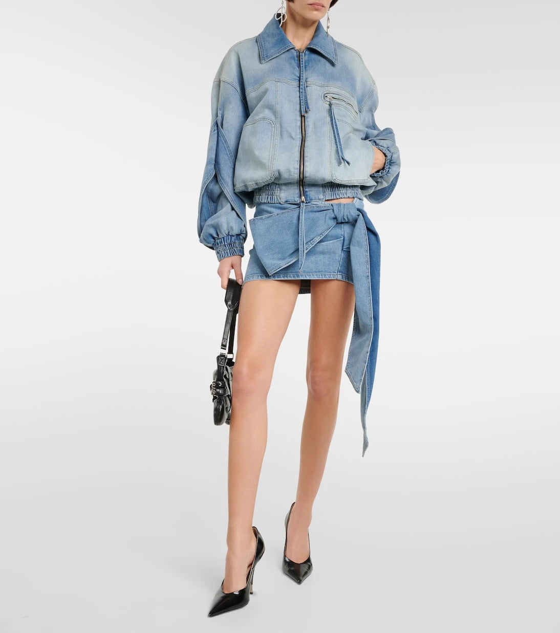 Blumarine - Denim bomber jacket