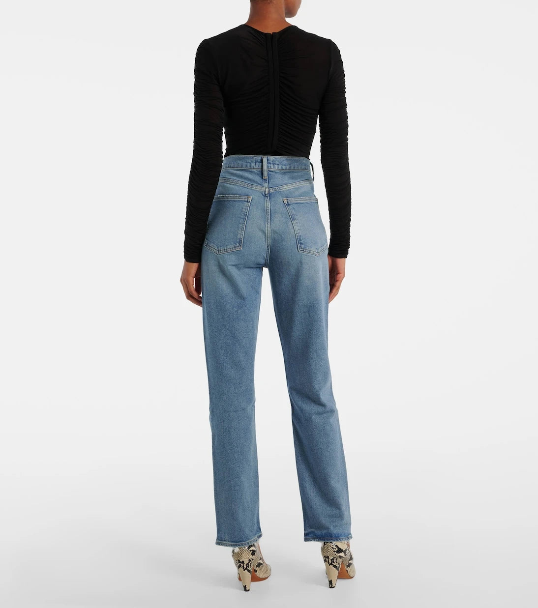 Agolde - Stovepipe high-rise straight jeans