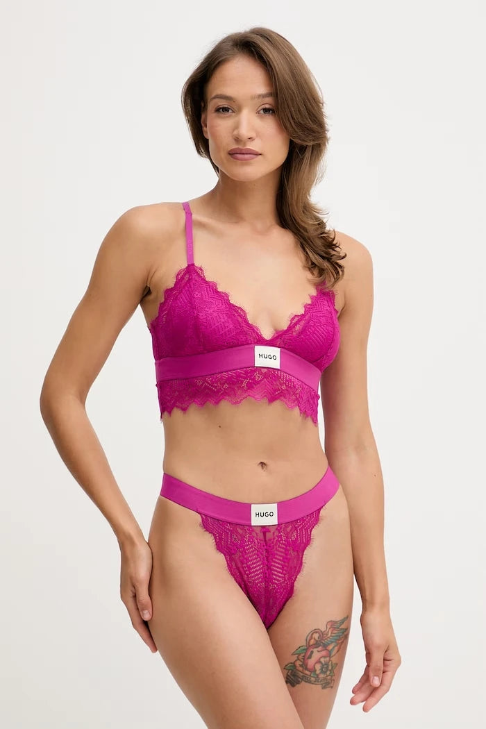 HUGO sütyen TRIANGLE RL LACE
