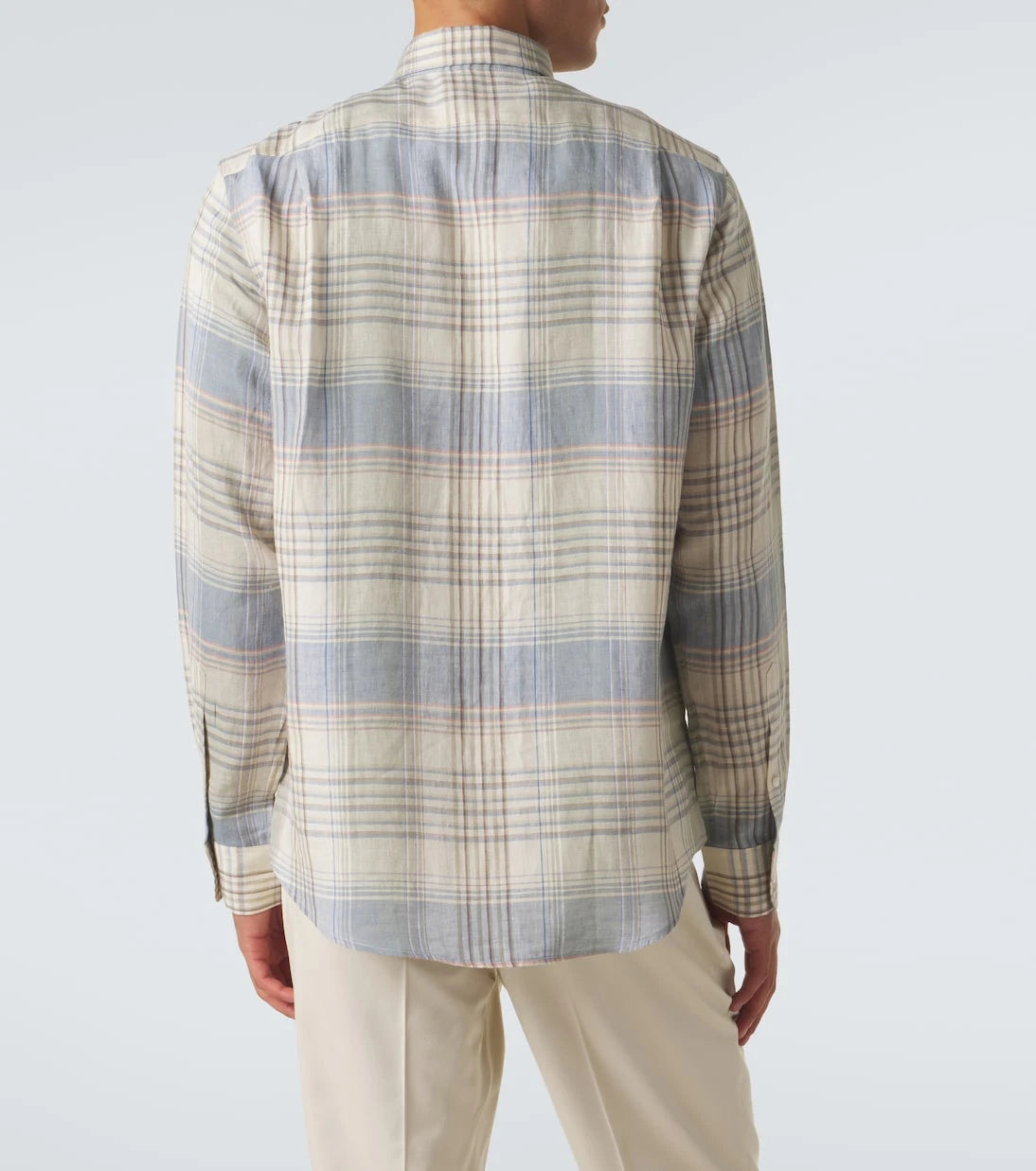 Ralph Lauren Purple Label - Plaid linen shirt