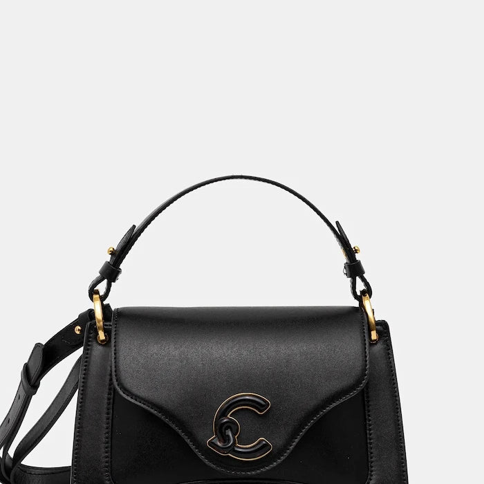 Кожена чанта Coccinelle C-ME CALF&MARB