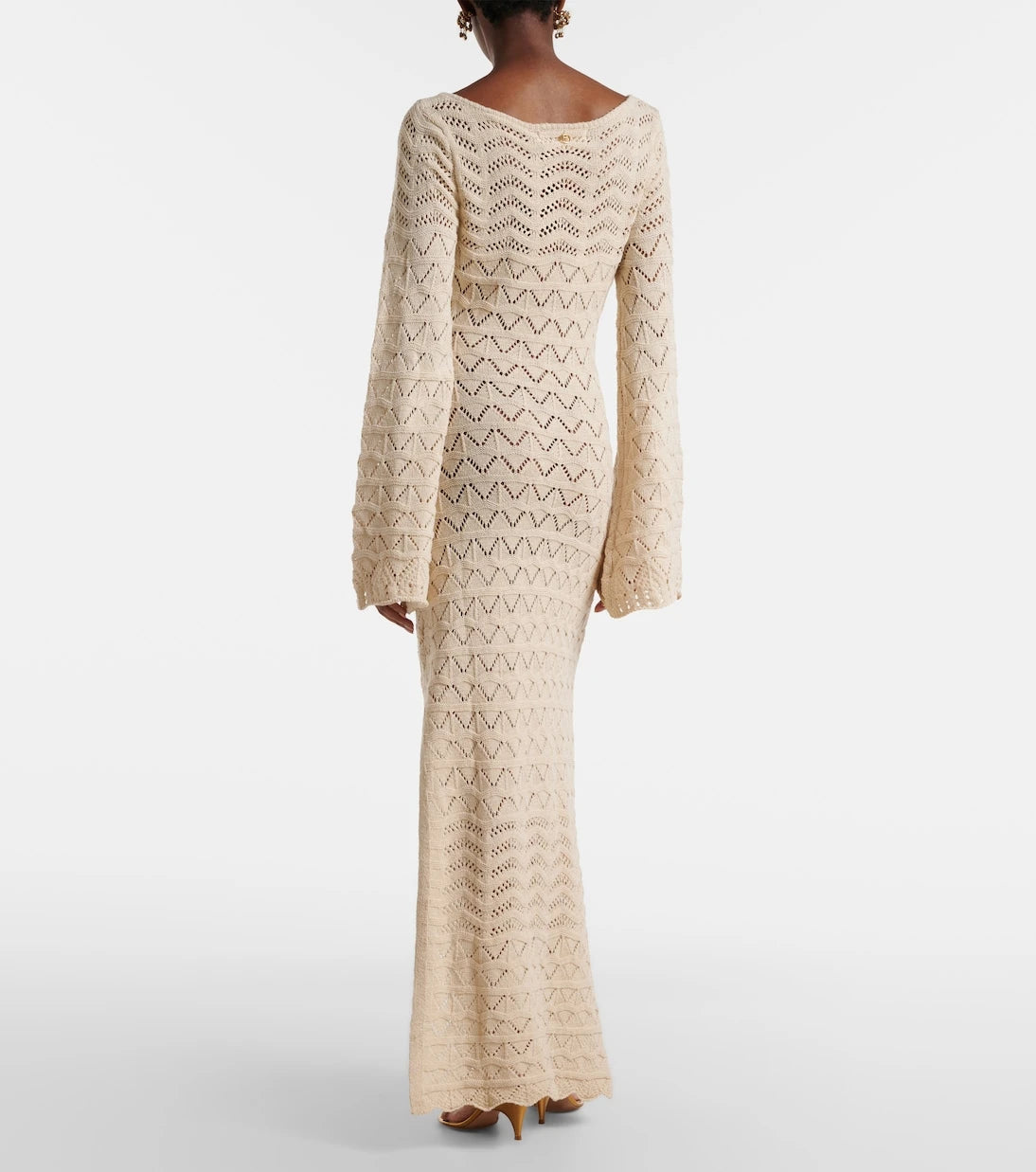 Bananhot - Rey crochet cotton-blend maxi dress