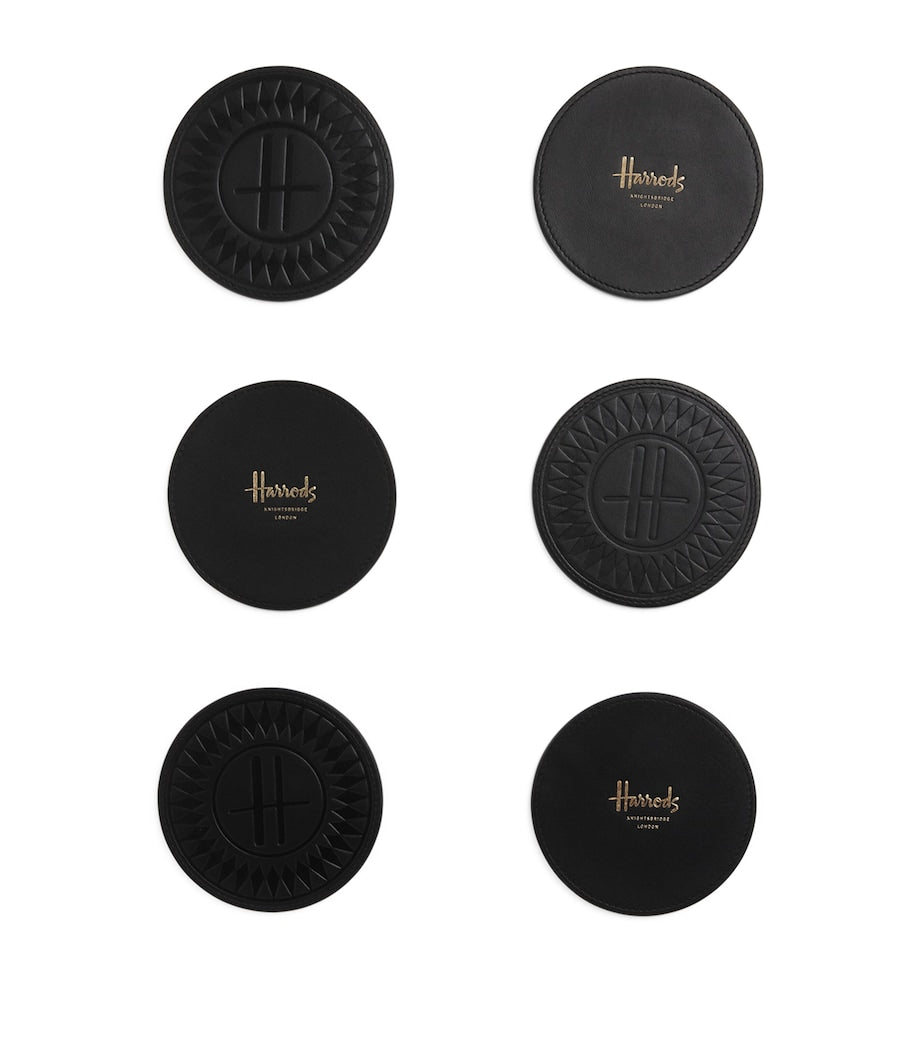 Leather Logo Coasters (Set of 6)