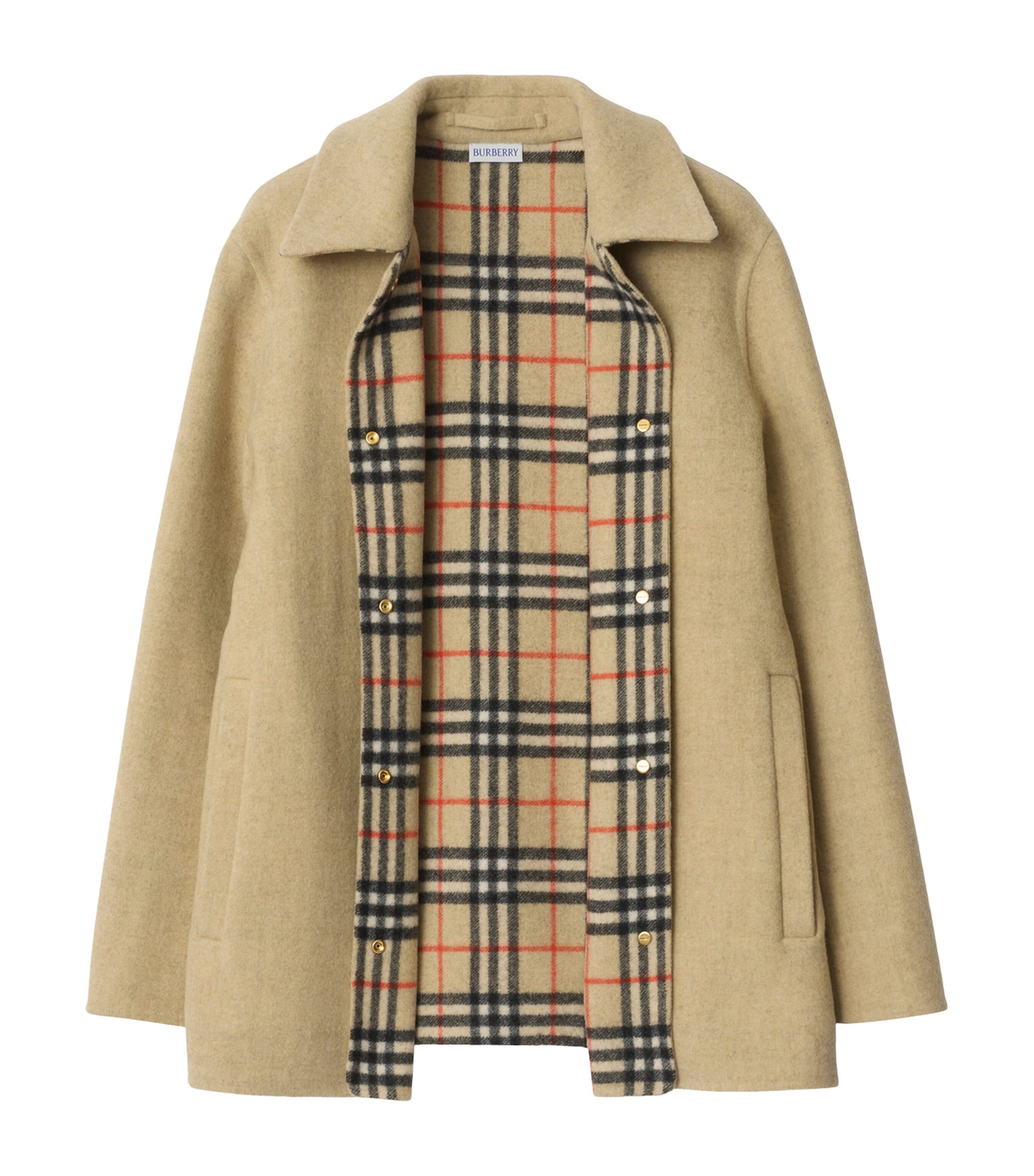 Burberry Beige Wool Double-Faced Overshirt